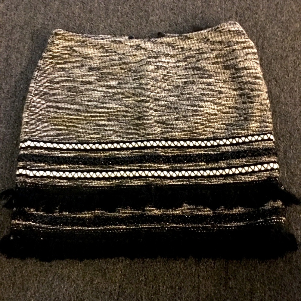 H&M Fitted Mini Textured Skirt